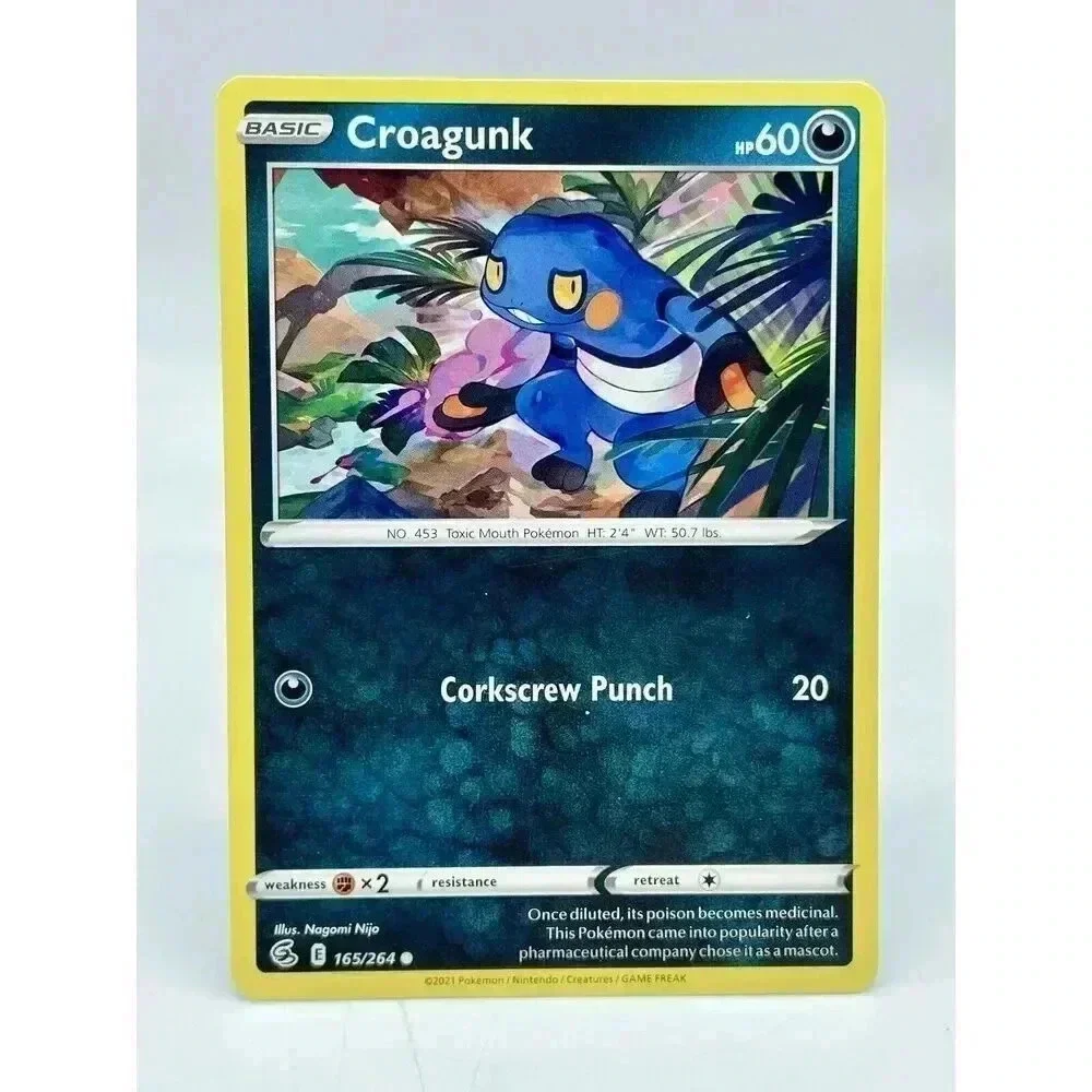 Croagunk 165/264 Common Fusion Strike Non Holo Pokemon TCG Mint Unplayed